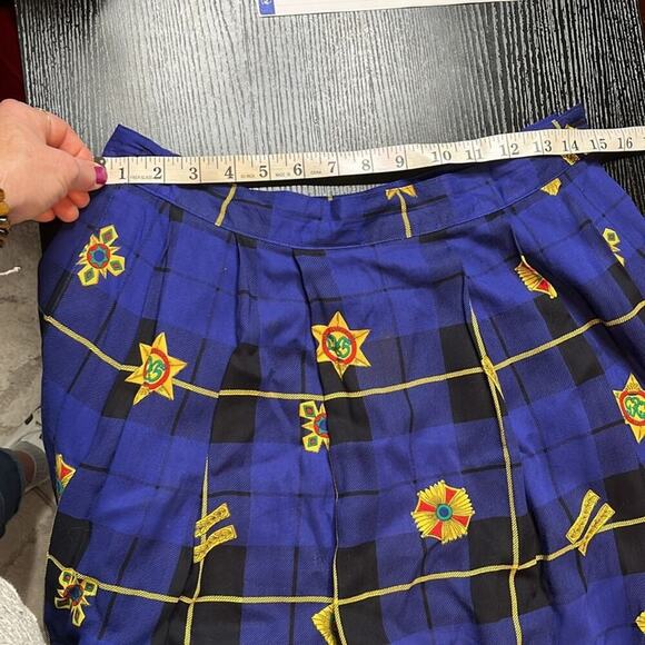 Vintage Chaus plaid and medallion skirt - Picture 6 of 7